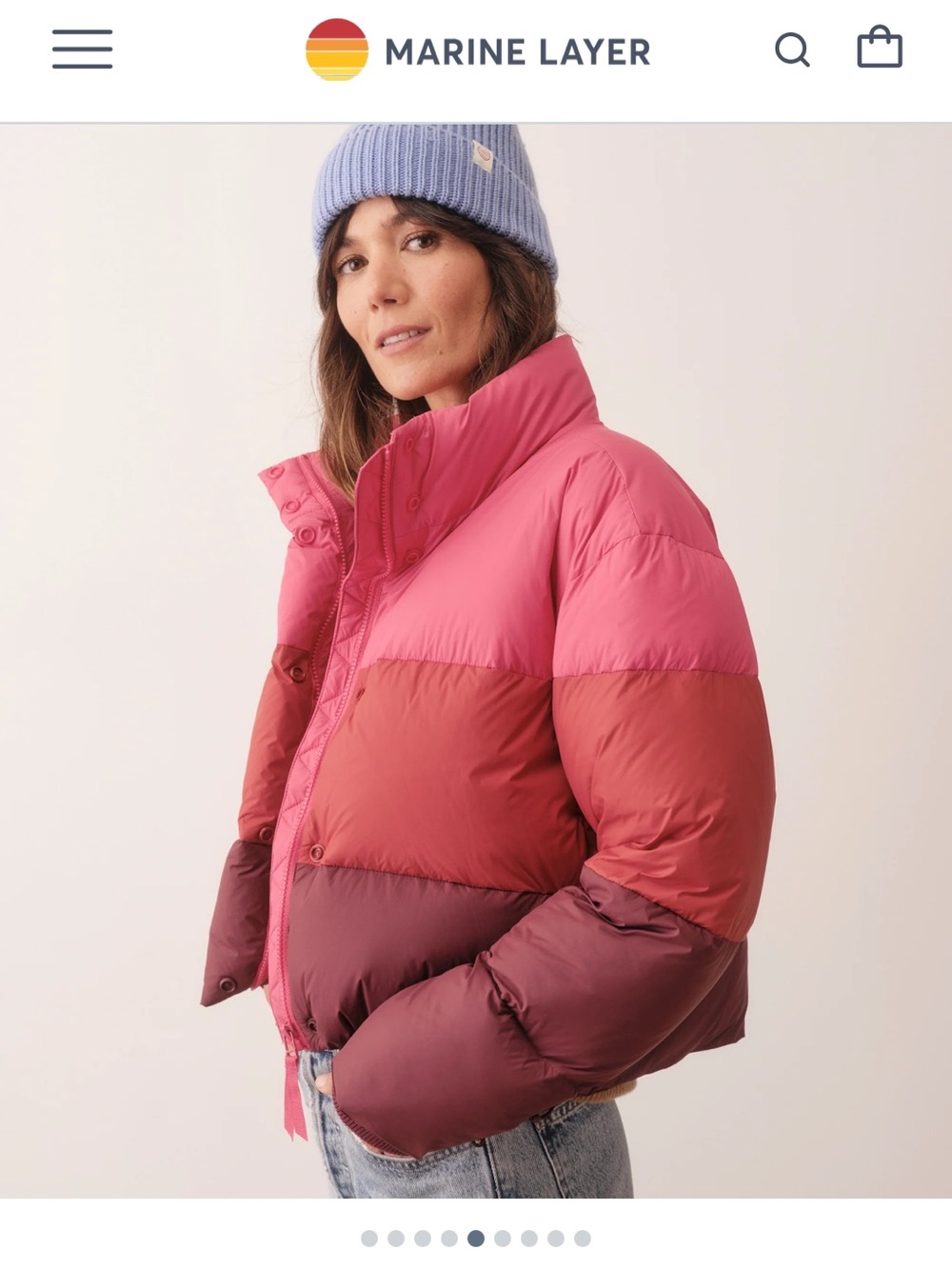 Marine Layer Women’s Gia Crop Puffer Jacket
